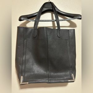 Black Steve Madden Shoulder Bag with silver fixings-size medium/ large